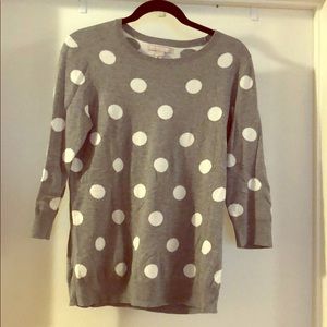 3/4 length polka a dit sweater